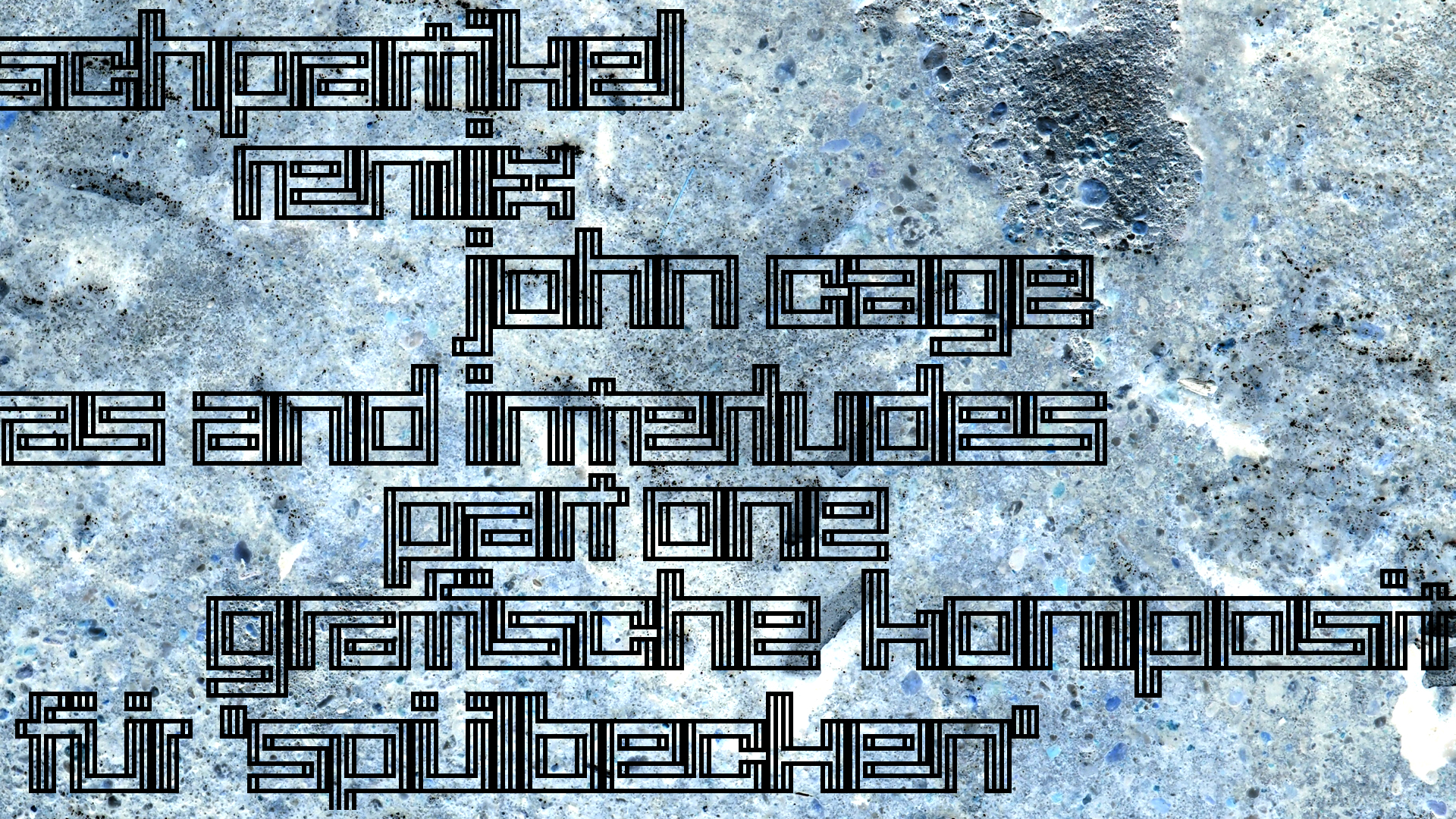 2021-01-30 Wasser in der Sple II, On-Off (Remix John Cage 'Sonatas & Interludes') (Komposition, Remix, Recording, Foto)